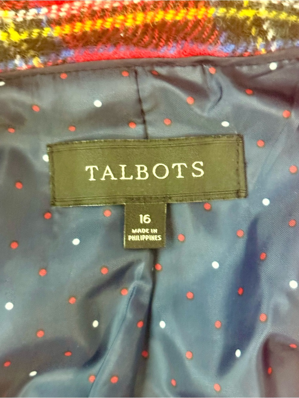 Talbots SHETLAND Wool-blend Plaid Blazer - Picture 13 of 15